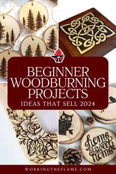 woodburning projects with the words beginner woodburning projects ideas that sell