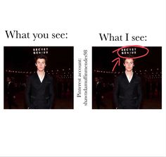 two pictures with the words what you see and what i see in red arrow pointing to each other