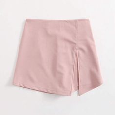 Pink Skirt/Shorts Never Worn Solid Mini Skirt For Spring, Trendy Solid Color Short Skort, Trendy Solid Color Short Skirt, Short Solid Skirt For Day Out, Trendy Short Inseam Mini Skirt For Spring, Solid Short Mini Skirt For Spring, Outfits Skirts, Short Pollera, Skirt Shorts