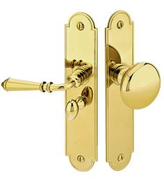 an image of a golden door handle