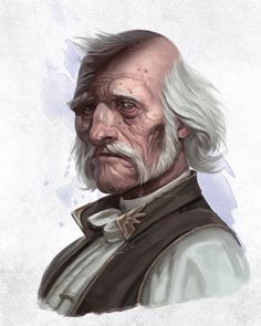 an old man with white hair and beard