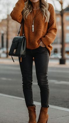 Fall Winter Casual Outfits Women, New Wardrobe Ideas Cute Outfits, Casual Style In Your 40s For Women, Sophisticated Fashion Style, Womens Casual Chic Outfits, Cold January Outfits, Fall Jeans Outfit Casual Work, Current Womens Fashion Trends, Practical Cute Outfits