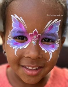 Easter Face Painting, Easter Face Paint, Face Painting Unicorn, Easy Face Painting Designs, Fairy Face Paint, Clown Face Paint, Heart Mask, Animal Face Paintings