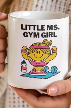 Looking for the perfect Little Miss Gym Girl Mug? This funny gym gift is a must-have for any fitness enthusiast or workout lover. Whether you're starting your day with coffee or enjoying a post-workout tea, this motivational workout mug is the perfect way to show off your love for fitness. Ideal for anyone who enjoys hitting the gym, this fitness enthusiast coffee cup will add a playful touch to their routine. You can also make it extra special with a custom gym mug to personalize the design. It’s a fun exercise lover gift that will bring a smile to any gym-goer, while the gym quote mug adds just the right amount of humor and motivation to keep going!