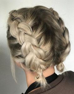 Need a quick, fun hairdo for your short locks? Here are the best looks to save your day. #short #hairstyles Braided Pigtail Hairstyles Short Hair, Braid Crown On Short Hair, Loose Braids Short Hair, French Braid Styles For Short Hair, Double Dutch Braid Short Hair, Braid Hairstyles On Short Hair, Cute Braids For Medium Length Hair, Short Hair In Braids, Short Hair Ideas Styling Braids