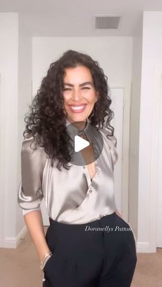 Doranellys Patton on Instagram: "A different way to wear your button down shirt! ♥️ What do you think? Share this reel if you loved it🥰. ✨Outfit links in my “January” highlights and my @shop.ltk as @doranellyspatton link in bio. Exact shirt sold out. Adding similar ones. 💖Thank you for tagging and sharing this reels your friends! Means the world to me💕. 🚫Do not repost my videos without my consent ©" Button Shirt Hacks Tips And Tricks, Tiring A Button Up Shirt, How To Fix Gap In Button Up Shirt, Button Up Cardigan Hacks, Sweater Hacks Button Up, Shirt Styling, Outfit Links, Upcycle Clothes Diy