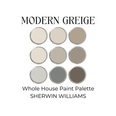 the modern greige paint palette for sherylin williams's new house