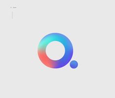 the letter o is made up of multicolored circles