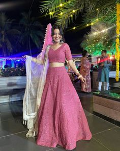 Simple Lengas For Wedding, Lenga Pose, Simple Ghagra Designs, Saree Ghagra, Shubhman Gill, Pink Lehenga Choli, Fashion Week Dresses, Africa Trip