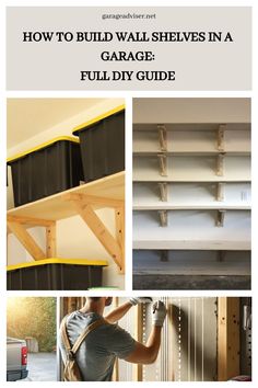 how to build wall shelvings in a garage full diy guide with instructions