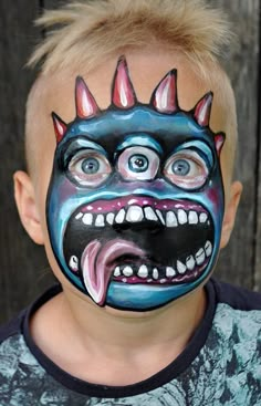 Halloween Make-up Looks, Face Painting Halloween, Face Paintings, Face Painting Ideas