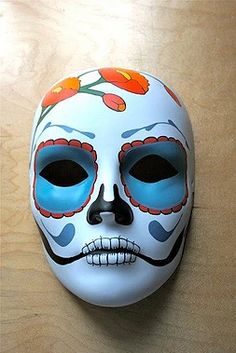 artemuro-designeymas | Otros Mask Painting Ideas, Ceramics Mask, Skull Masks, Day Of The Dead Mask, Mask Tattoo, Skull Mask