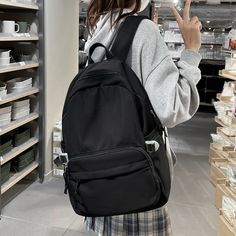 Place Of Origin : China (mainland) Item Width : 6.3inch Item Weight : 0.55kg Item Length : 12.6inch Item Height : 17.7inch Model Number : 1563 Material Composition : nylon Gender : unisex Type : backpack Closure Type : zipper Pattern Type : Solid Main Material : nylon Brand Name : FLCC Item Type : school bags WHAT ABOUT REFUND?   Fast refund,100% Money Back Guarantee. If your product is defective or doesnt work properly, let us know and well send you a replacement one. We believe in our products Stylish School Bags, Functional Backpack, Women's Backpacks, Childrens Backpacks, Laptop Bags, School Backpack, Book Bag, Bags Travel, Girl Backpacks