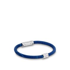 LOUIS VUITTON® - Split Bracelet - Cobalt Louis Vuitton Bracelet, Blue Accessories, Louis Vuitton Official, Louis Vuitton Men, Bracelet Collection, Blue Bracelet, Boutique Jewelry, Primavera Estate, Fashion Watches