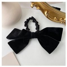 PRICES MAY VARY. [Black Bowknot Velvet Hair Scrunchies] The french bow scrunchies is perfect for fall and winter clothing, making your look more elegant and attractive [Occasion] You can wear bowknot hair scrunchies with bow at daily life, shopping, parties, travel, the classic hair accessories add a lot of elegance to you [Hair Bands for Women's Hair] You can can easily hold your hair to create a delicate hairstyle with the hair bow ties, making you look more beautiful [Wide Applications] The e Scrunchies With Bow, Black Scrunchies, Christmas Gifts For Aunts, Hair Accessories For Girls, Tie For Women, Gifts For Aunt, Velvet Scrunchie, Velvet Hair, Elastic Hair Ties