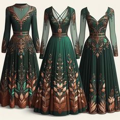 Earth Witch, Celestial Dress, Celtic Dress, Elven Dress, Fantasy Clothes, Fair Outfits, Trendy Outfit Ideas