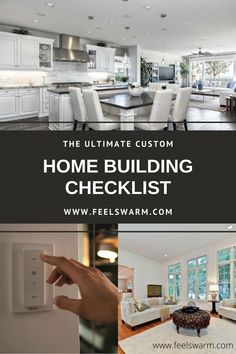 The Ultimate Custom Home Building Checklist Building A Custom Home Checklist, New House Construction Checklist, Tips To Building Your Own House, Kitchen Design Checklist, Stick Built Homes Floor Plans, Building A New Home Checklist Free Printable, Building A New Home Ideas