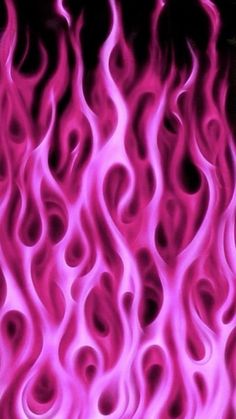 the flames are pink and purple in color