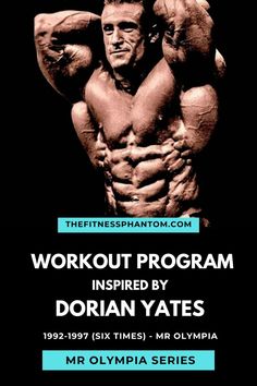 an image of a man flexing his muscles with the words, workout program inspired by do