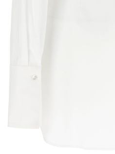 'Hybrid' cotton poplin shirt with slightly padded cup detail, front button closure, long cuffed sleeves. Composition: 100% cotton Avant Garde Dresses, Chloe Purses, Cotton Poplin Shirt, Pleats Please Issey Miyake, Saint Laurent Shoes, Luxury Store, Poplin Shirt, Luxury Shop, Yoga Wear