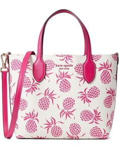 Kate Spade New York Bleecker Pineapple Printed Pvc Medium Crossbody Tote Birkenstock Styles, Back Bag, Handbag Heaven, Crossbody Tote Bag, Pineapple Print, Beach Bags, Kate Spade Handbags, Crossbody Tote, Kate Spade Bag