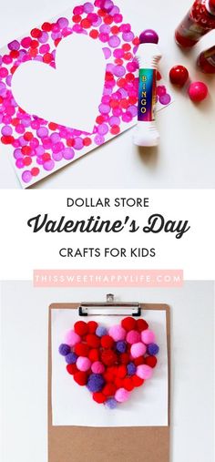 dollar store valentine's day crafts for kids