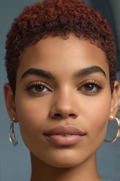 Mahogany Curls, Short Black Natural Hairstyles, Natural Haircuts, Natural Hair Haircuts, Short Natural Haircuts, Short Hair Designs, Short Natural Curly Hair, Short Shaved Hairstyles, Tapered Natural Hair