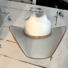 Custom Canvas, Cowboy Hat. Custom Cowboy Hats Women, Cowboy Hats Women, Hats Ideas, Custom Cowboy Hats, Hats Women, Large Hats, Cowgirl Hats, Gold Rhinestone, Cowboy Hat