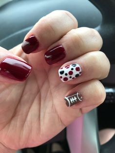 Football Nail Designs, Usc Gamecocks, Salon Nails, Alma Mater, Toe Nails, Nail Design