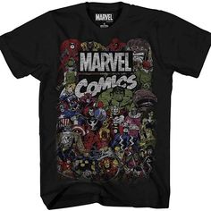 Marvel Comic Book Characters, Marvel Avengers Comics, Avengers Spiderman, Comics Logo, Iron Man Avengers, Avengers Comics, Marvel Shirt, Man Thing Marvel, Men's Graphic T Shirt