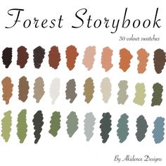 the forest storybook is filled with lots of different colors