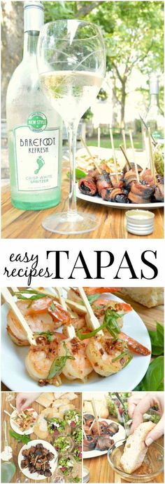 easy tapas recipe with shrimp and wine