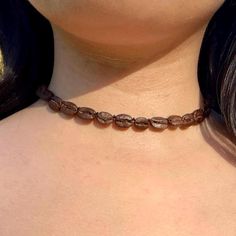 Our real coffee bean choker necklace is handmade jewelry made from hand picked coffee beans sourced from various Latin American countries. Each coffee bean is hand drilled and strung by hand. This unique use of coffee  beans makes a beautiful and simple statement piece. They're very lightweight and comfortable to wear. The minimalist design complements every look. Easy to put on with your favorite jeans or dressed up for a night out.  This would be just perfect as a birthday gift, anniversary gift, Christmas gift, Mother's day gift, Father's day gift, Valentine's day gift or a surprise gift for anyone you know that loves coffee beans! DETAILS - Organic Coffee Beans - Flexible Cord - Smells Amazing  - Looks Amazing   Your item will arrive carefully packaged, perfect for giving to yourself, Organic Coffee Beans, Coffee Business, Real Coffee, Organic Coffee, Coffee Bean, Oct 11, Espresso Coffee, Choker Necklaces, Latin American