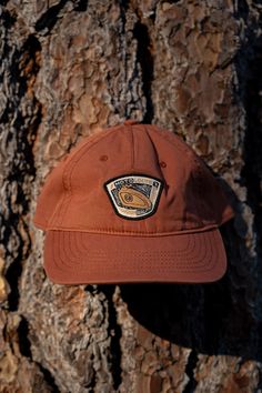 Thrill Seekers Moto Locos Dad Hat Clay Trucker Style Six-panel Baseball Cap With Leather Patch, Outdoor Six-panel Dad Hat With Logo Patch, Outdoor Six-panel Hat With Leather Patch, Leather Six-panel Trucker Hat With Leather Patch, Trucker Hat With Leather Patch, Six-panel, Clay Color, Dad Hat, Dad Hats, Low Profile