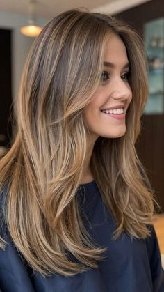 Haircuts For Long Hair With Layers, Brown Hair Inspo, Haircuts Straight Hair, Haircuts For Long Hair, Hair Color Trends, Balayage Hair