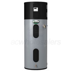 an electric water heater is shown on a white background with black trimmings