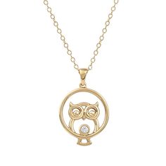 Fashioned in sterling silver, this enchanting owl is outlined with a polished finished and sits on a polished open circle admiring a genuine diamond accent. Fashioned in sterling silver, this enchanting owl is outlined with a polished finished and sits on a polished open circle admiring a genuine diamond accent. NECKLACE DETAILS Pendant size: 25.2 mm x 16.5 mm Length: 18 in. Chain type: cable Clasp: spring-ring Metal: sterling silver Packaging: boxed Finish: polishedDIAMOND DETAILS Total weight: Silver Packaging, Hummingbird Necklace, Owl Pendant Necklace, Owl Jewelry, Star Earrings Stud, Owl Pendant, Gold Earrings Designs, Ring Metal, Bezel Diamond