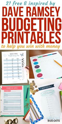 free printables to help you organize your homeschool with money and savings