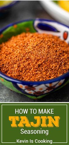 how to make tajin seasoning in a bowl