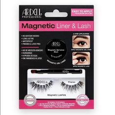 Brand New. Discount Shipping Price Firm The Magnetic Liner & Wispies Lash Kit Is The Easiest Way 2 Apply Yr Favorite Ardell Lashes. Stay-Put Gel Formula Eyeliner In Matte Black Creates An Intense Line, & Holds Yr Magnetic Lashes In Place! Keywords Benefits: Eyeliner Shade Is A Highly Pigmented Matte Black Includes Eyeliner Brush 4 Precise & Optimal Application Kit Includes 1 Pair Of Magnetic Versions Top Selling Ardell Lash Easy 2-Step Application: Apply Magnetic Gel Liner With Brush Then Apply Ardell Demi Wispies, Lash Style, Gene False, Ardell Lashes, Eyelash Extension Kits, Wispy Lashes, Lash Adhesive, Magnetic Lashes, Magnetic Eyelashes