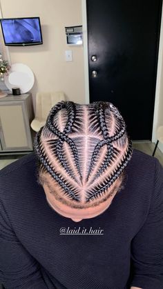 @laid.it.hair on IG Stitch Braid Styles For Men, 4 Mens Braids, 4 Braids Hairstyle Men, Braid Designs For Men Long Hair, Pop Smock Braids Man, Cross Braids Hairstyles Men, Boys Stitch Braids