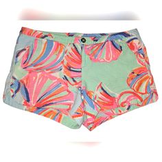 Made In Sri Lanka, 100% Cotton Pink Summer Shorts For Poolside, Multicolor Spring Shorts For Poolside, Spring Multicolor Shorts For Poolside, Pink Shorts For Poolside, Multicolor Cotton Bottoms For Poolside, Green Cotton Shorts For Poolside, Pink Poolside Shorts For Spring, Trendy Cotton Shorts For Poolside, Pink Cotton Beachwear Shorts