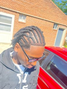 #menbraids #twiststyles #twist #fulani Twists For Black Hair Men, Men’s Fulani Braids, Cornrows To Twists, Fulani Braids On Men, Braids Into Twists Men, Fulani Braids Hairstyles Men, Flat Twist Hairstyles Men, West Coast Braids, Fulani Twist Braids