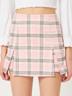 Read Between the Lines Pink Plaid Skirt | Sassy Shortcake Sassy Shortcake, Pink Plaid Skirt, Read Between The Lines, Skirt Aesthetic, Easy Go, Reading Between The Lines, Checkered Skirt, Pink Skirt, Plaid Skirt