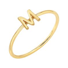 Our custom font is now available as a Solid ring. Available in Uppercase A-Z letters and attached to a 1 mm wire band. Easy to wear alone, with other rings or stack up to as many as 10 letters together for the ultimate personalized look.

Size: 5.5mm Letter Height
Solid 14K Gold
Lifetime Guarantee
Made in Los Angeles Floating Diamond Ring, Custom Gold Jewelry, Personalized Gold Jewelry, Cross Earrings Studs, Zodiac Bracelet, Letter Ring, Gold Gifts, Engraved Bracelet, Initial Ring