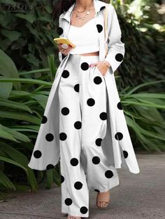 Long Sleeve Blouse Wide Leg Bohemian Polka Dot Pant Tracksuit 2PCS Set



Package included:1 Suits Ladies Trouser Suits, Polka Dot Pants, Pretty Shirts, Pantsuits For Women, Elegant Blouses, Versatile Outfits, Elegantes Outfit, Collars For Women, Plus Size Kleidung