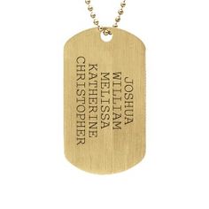 Yellow Gold Plated Daddy Dog Tag Personalized Mens Jewelry Mommy Jewelry, Trending Jewelry, Super Dad, Personalized Tags, Dog Tag, Jewelry Trends, Dog Tags, Bracelets For Men, Dog Tag Necklace