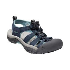 From a hydro excursion to a day trek, get outside in KEEN� Newport H2 Sandals for Ladies. These breathable sandal-like shoes have washable polyester-webbing uppers that maximize airflow yet offer protection, so your feet stay comfortable on your warm-weather adventures. Metatomical-molded EVA footbeds and compression-molded EVA midsoles cushion and absorb shock for all-day comfort underfoot. Lace-capture systems ensure a secure fit. Cleansport NXT technology fights odor to keep your feet feeling Nerd Shoes, Sandals For Ladies, Adventure Sandals, Shoes For Ladies, Keen Sandals, Chacos Sandals, Sandal Online, Hiking Sandals, Mens Shoes Boots