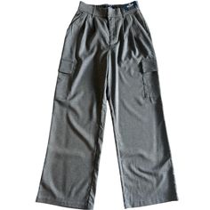 Hollister Ultra High-Rise Wide-Leg Pants Color: Charcoal Gray Fabric: 64% Polyester, 34% Viscose, 2% Elastane Size: Small Waist: 27.5” Without Stretch Of Back Elastic Rise: 12.5” Inseam: 30” Details: Double Tab And Zip Front Closure 2 Front Side Slit Pockets And A Cargo Pocket On Each Leg Front Pleats Waist Has Elastic In The Back Belt Loops New With Tag Hollister Pants, Gray Pants, Gray Fabric, Cargo Pocket, Grey Pants, Pants Color, Small Waist, Grey Fabric, Charcoal Gray