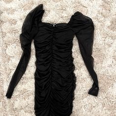 I Never Wore This, But I Can’t Say Nwt, Just Nwot Because I’m Moving And The Tag Got Ripped Off Somehow. :( I Love The Dress, No Damage No Defects, But I Need To Downsize My Closet For The Move. Get Ripped, Long Sleeve Mini, Long Sleeve Mini Dress, Black Mesh, The Dress, Size 2, Product Description, I Love, Mesh